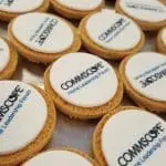 Printed Logo Shortbread Biscuits 5cm with printed logo or design