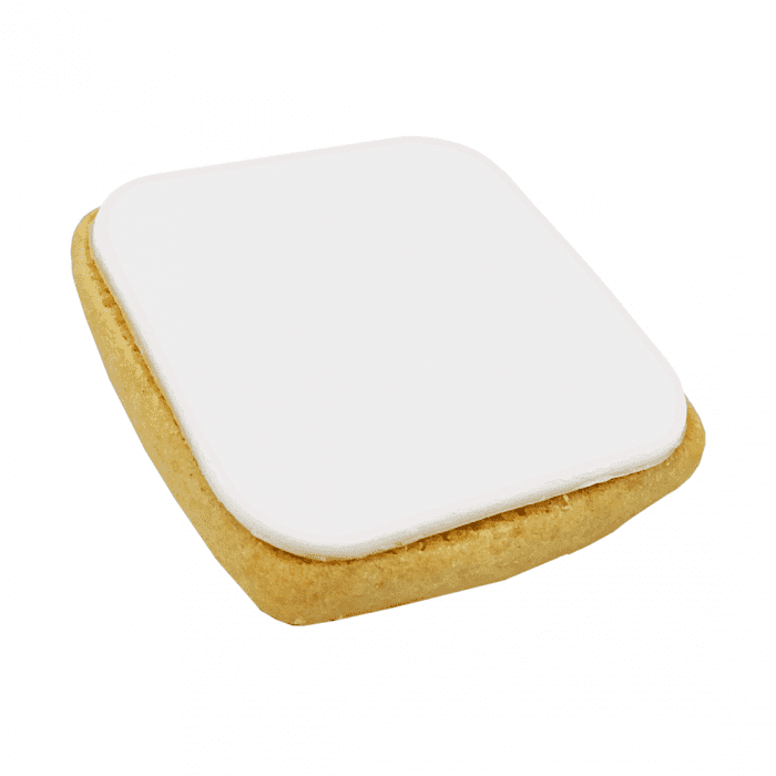 Promotional Logo Square Shortbread Biscuits 5cm with printed logo or design