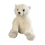 Customised Polar Bear with Scarf Plush Toy 30cm with printed logo or message