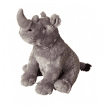 Customised Rhino with Scarf Plush Toy 30cm with printed logo or message