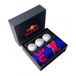 Printed Towel & Ball Mini Presentation Box with printed logo or design