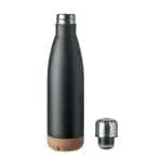 Branded Aspen Cork Double Wall Bottle 500ml in assorted colours with printed logo and design