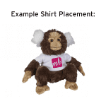 Example of T-shirt logo placement