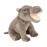 Branded Hippo with Scarf Plush Toy 30cm with printed logo or message