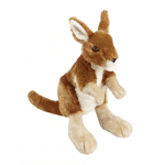 Printed Kangaroo with Scarf Plush Toy 30cm with printed logo or message