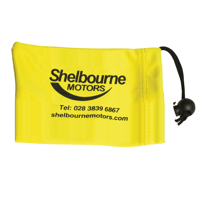 Promotional Large Microfibre Locking Wheel Nut Bag with printed logo or design