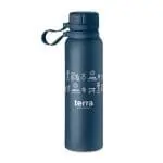 Promotional Onto Double Wall Bottle 780ml in blue printed with logo or design