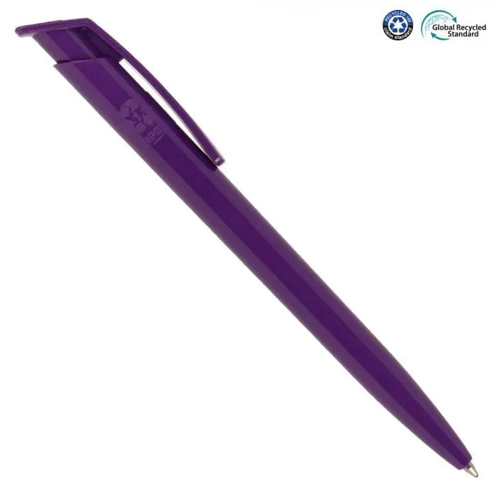 Branded Recycool Ball Pen in various colours with printed logo or design