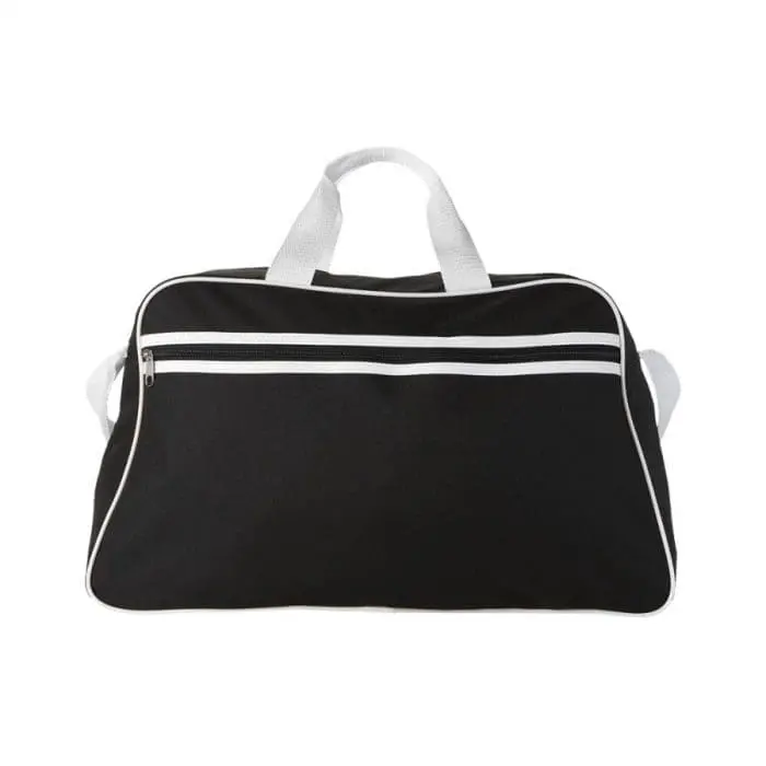 Branded San Jose 2-Stripe Travel Bag in assorted colours and printed logo or design