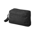 Printed Transit Toiletry Bag in black with printed logo or design