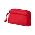 Printed Transit Toiletry Bag in red with printed logo or design