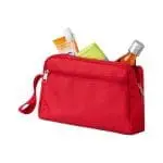 Printed Transit Toiletry Bag in red with printed logo or design