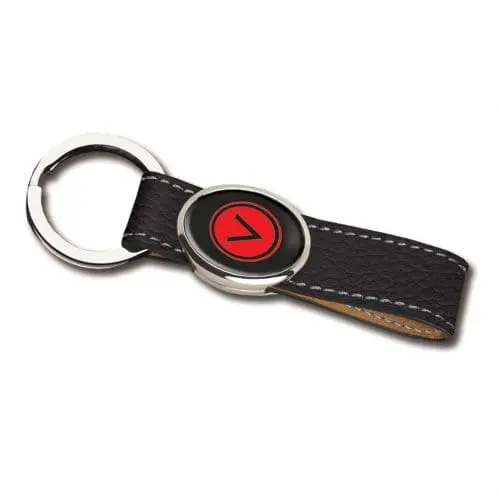 Promotional Elite Hide Oval Keyring with full colour printed logo or design