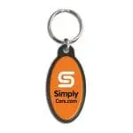 Promotional Orbit Oval Keyring with printed logo or design