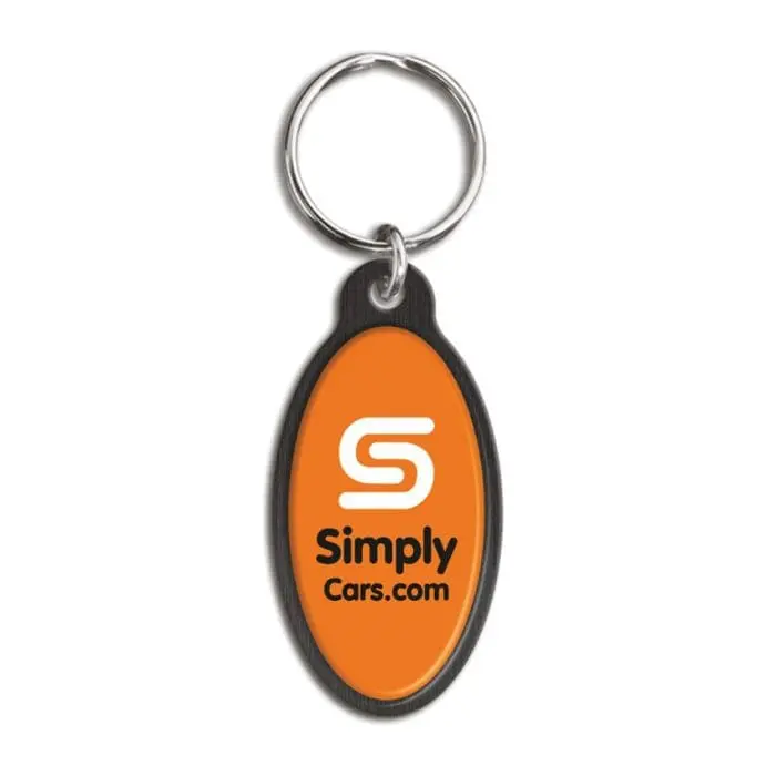 Promotional Orbit Oval Keyring with printed logo or design