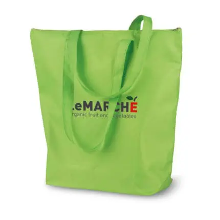 Printed Plicool Foldable Cooler Bag 13L in green with printed logo or design