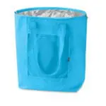 Printed Plicool Foldable Cooler Bag 13L in light blue with printed logo or design