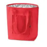 Promotional Plicool Foldable Cooler Bag 13L in red with printed logo or design