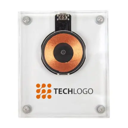 Promotional Clear Wireless Charging Pad with printed logo or design