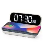 Printed Wireless Charging Digital Clock 10W with printed logo or design