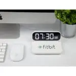 Promotional Wireless Charging Digital Clock 10W with printed logo or design