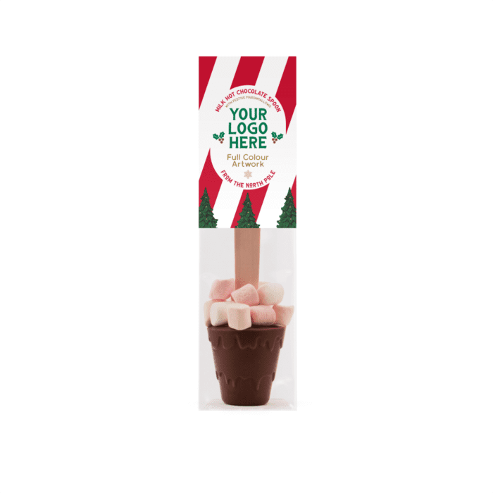 Promotional Hot Chocolate Spoon with Marshmallows with printed logo or design