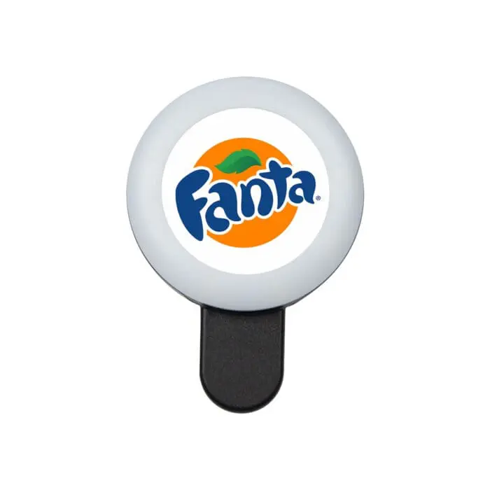 Branded Selfie Ring Light in black or white with printed logo or design