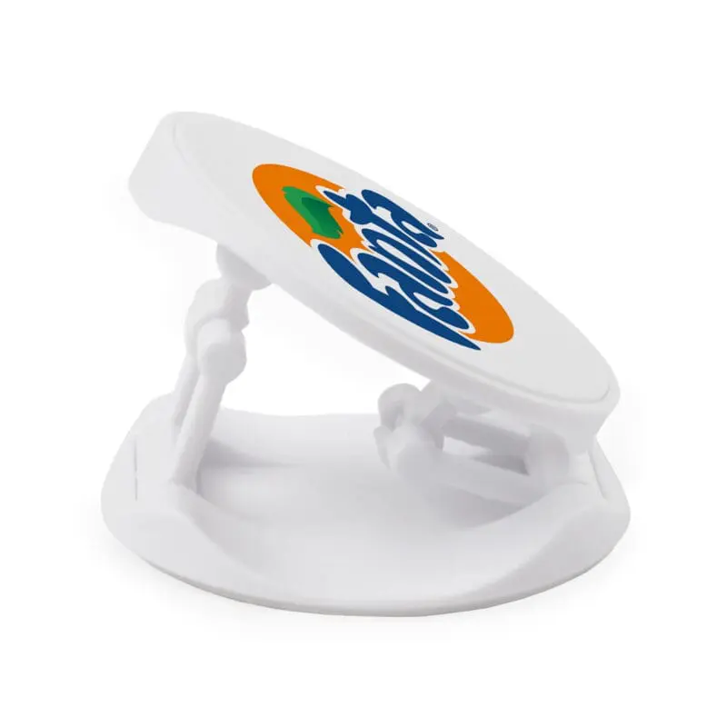 Promotional Sticky Phone Grip in white with printed logo or design