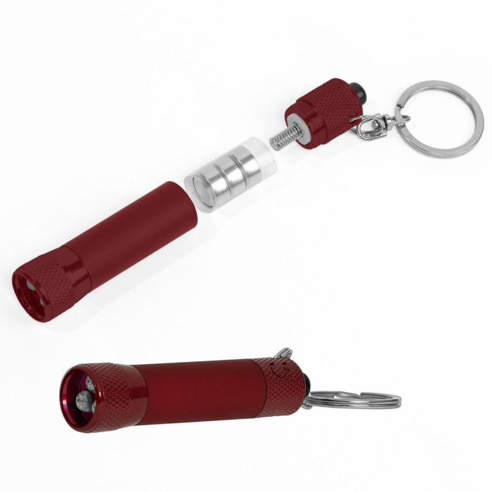 monochrome 3 led soft touch keyring torch 2