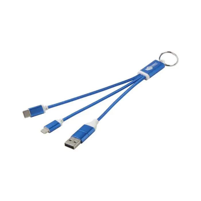 4 in 1 recycled aluminium charging cable 10