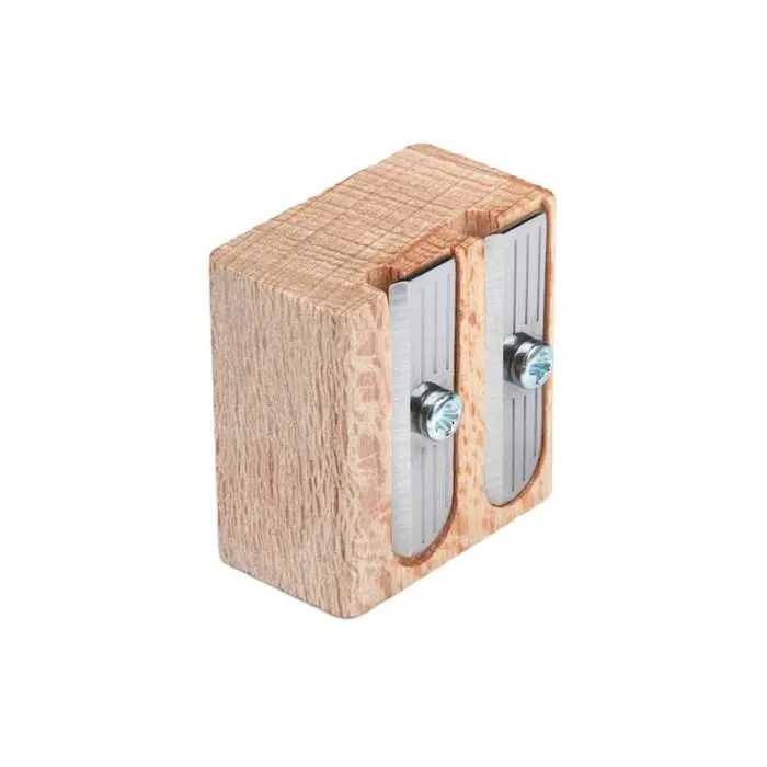 double wood pencil sharpener 2