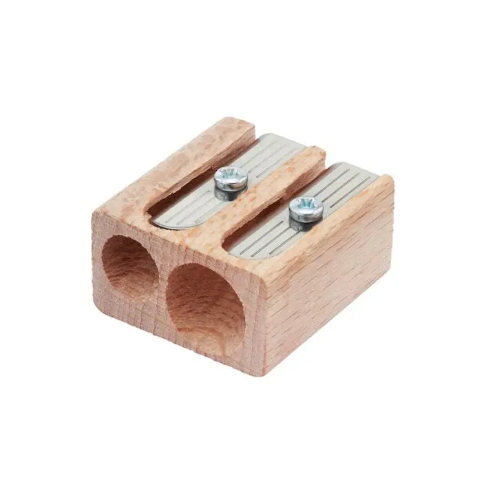 double wood pencil sharpener