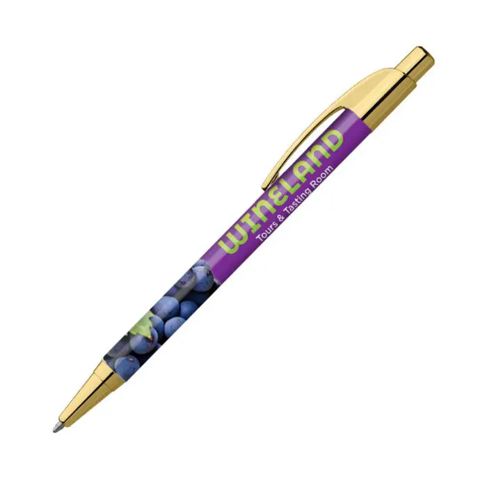 Promotional Lebeau Metallic Executive Pen in gold with printed logo or design