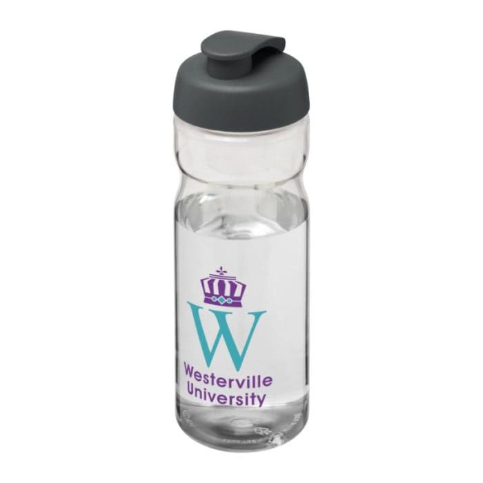 Active Base Tritan Flip Lid Bottle 650ml CLR GRY