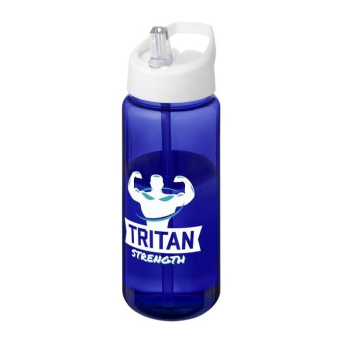 Active Octave Tritan Spout Lid Bottle 600ml BL WH