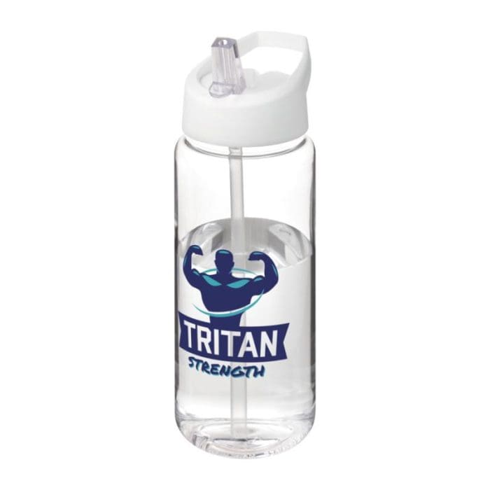 Active Octave Tritan Spout Lid Bottle 600ml CLR WH