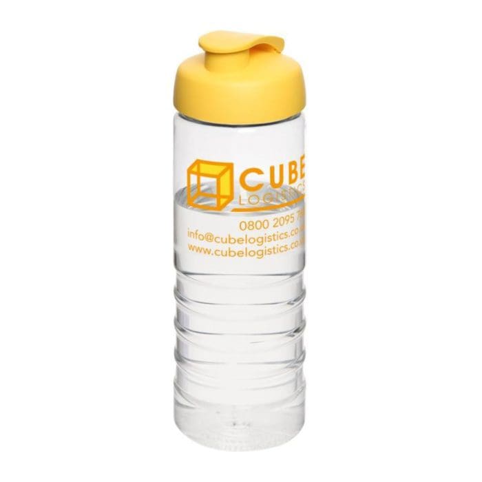 Active Treble Flip Lid Bottle 750ml CLR YL