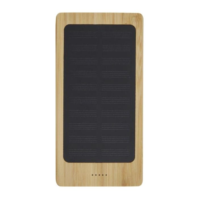 Alata 8000 mAh Bamboo Solar Powerbank 5