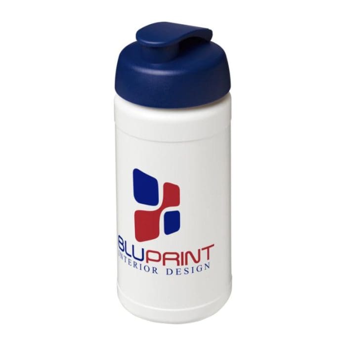 Baseline Plus Flip Lid Sports Bottle 500ml WH BL