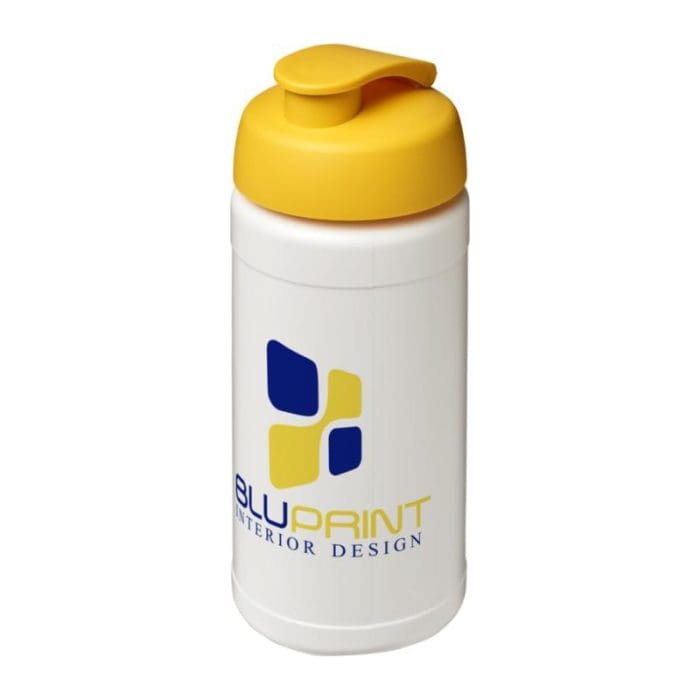 Baseline Plus Flip Lid Sports Bottle 500ml WH YL