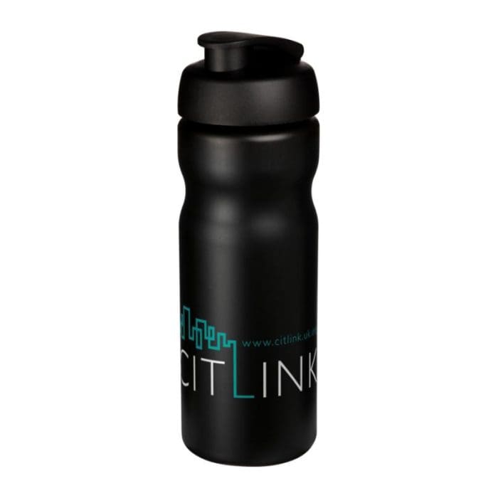 Baseline Plus Flip Lid Sports Bottle 650ml BK