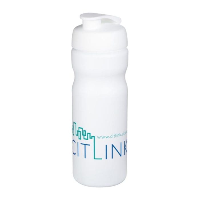 Baseline Plus Flip Lid Sports Bottle 650ml WH