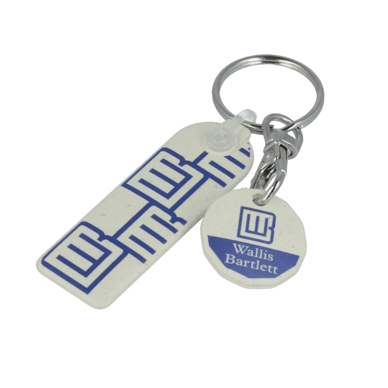 Biodegradable Trolley Mate Rectangle Keyring