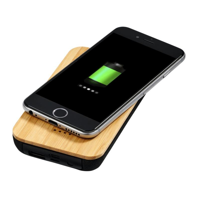 Future 6000 mAh Bamboo Fabric Wireless Powerbank 3