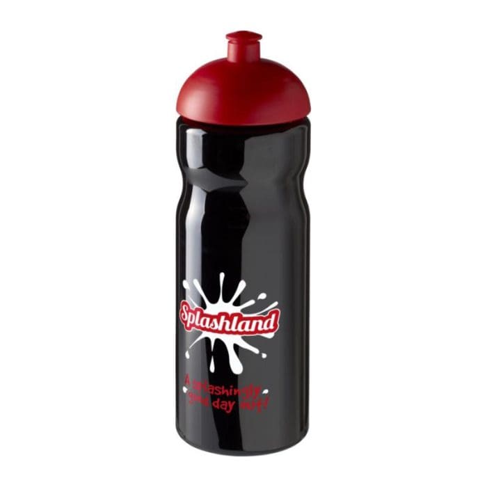 H2O Active Base Dome Lid Bottle 650ml BK RD