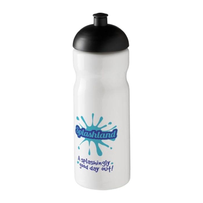 H2O Active Base Dome Lid Bottle 650ml WH BK