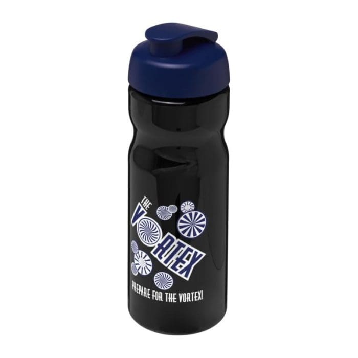 H2O Active Base Flip Lid Bottle 650ml BK BL