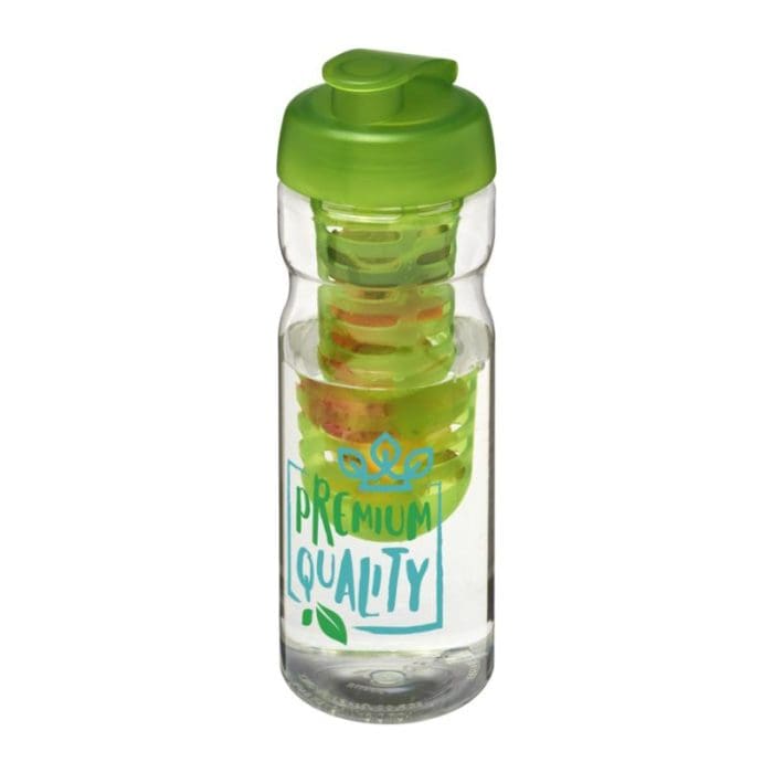 H2O Active Base Flip Lid Infuser Bottle 650ml LGN