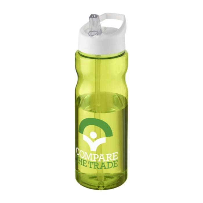 H2O Active Base Spout Lid Bottle 650ml LGN WH