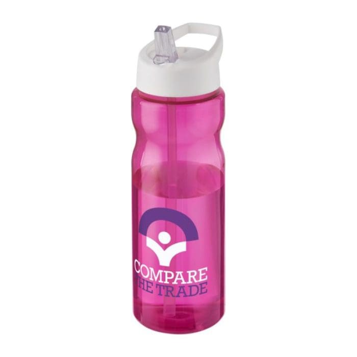 H2O Active Base Spout Lid Bottle 650ml PK WH